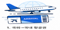 국내 입국 항공권