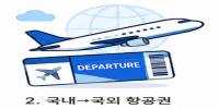 국외 출국 항공권